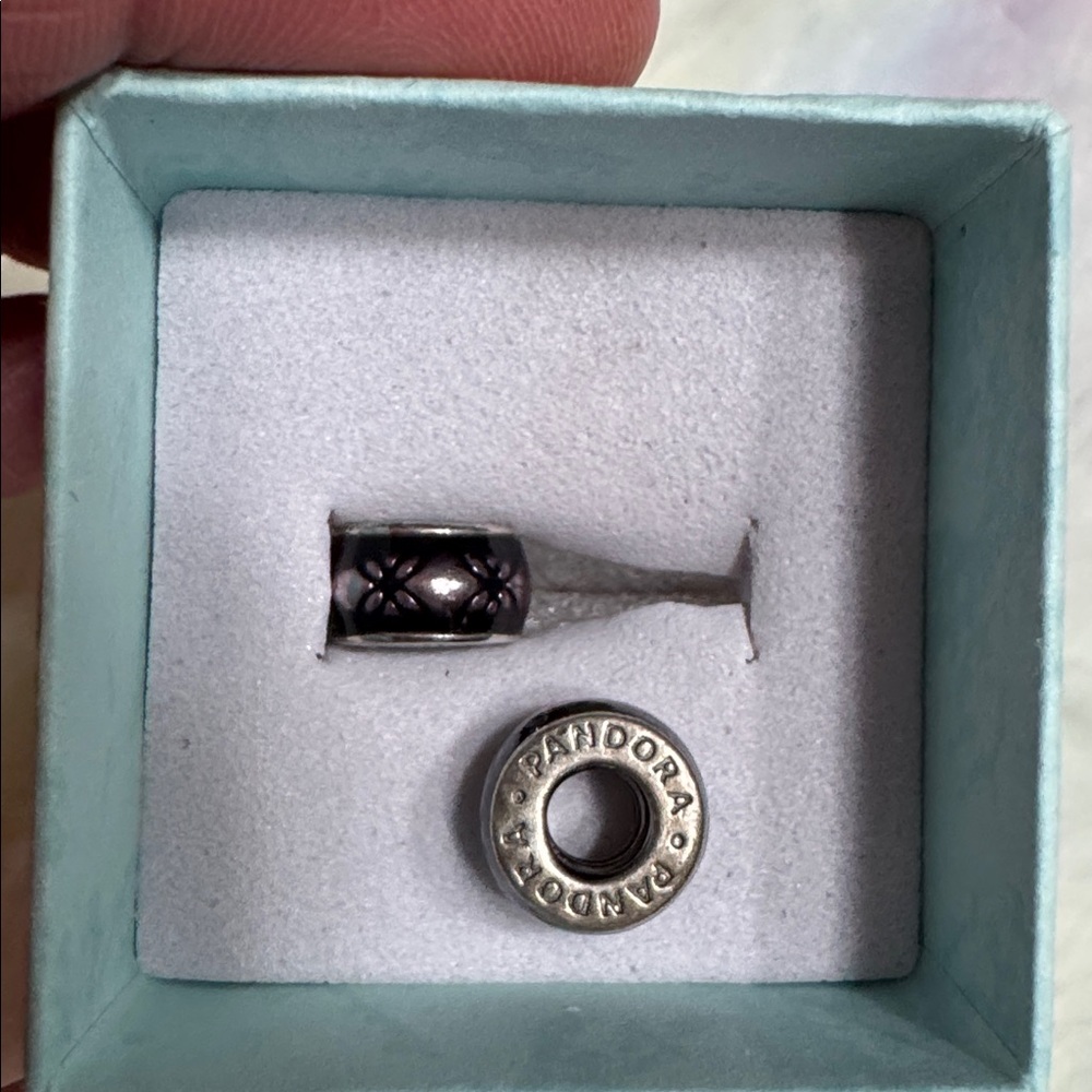 Pandora Purple mini murano glass bead set - Picture 2 of 5